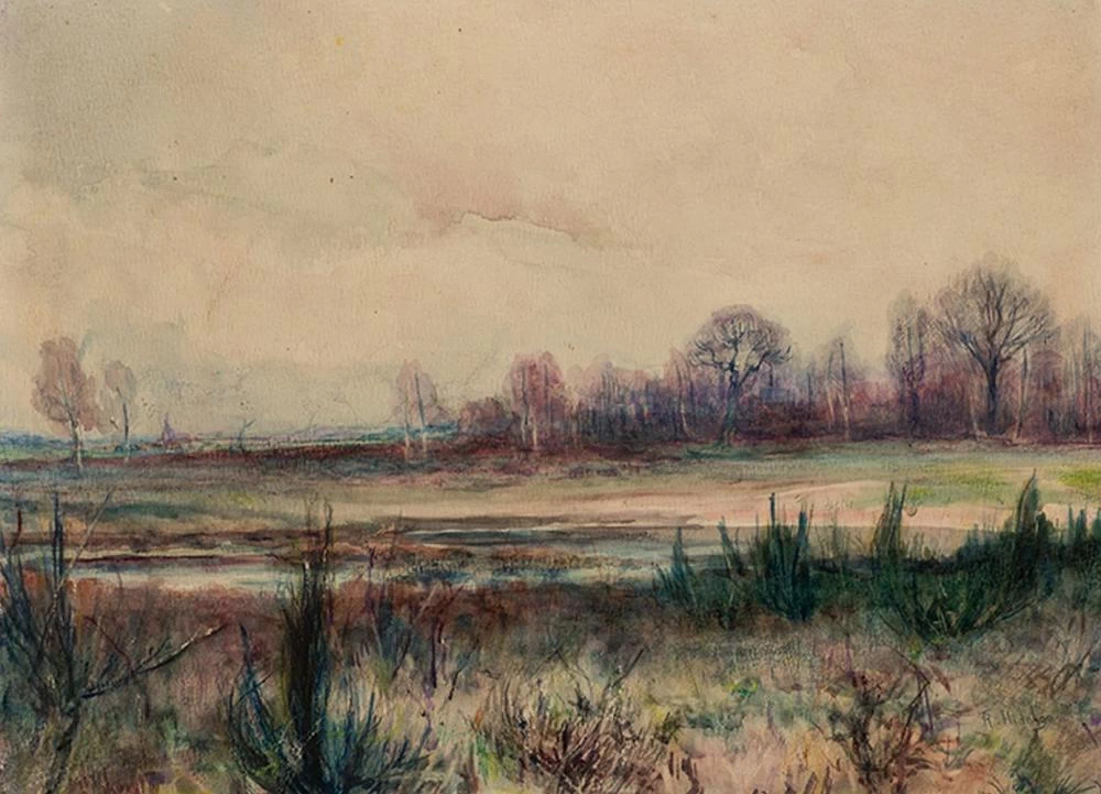 Paesaggio con lago
